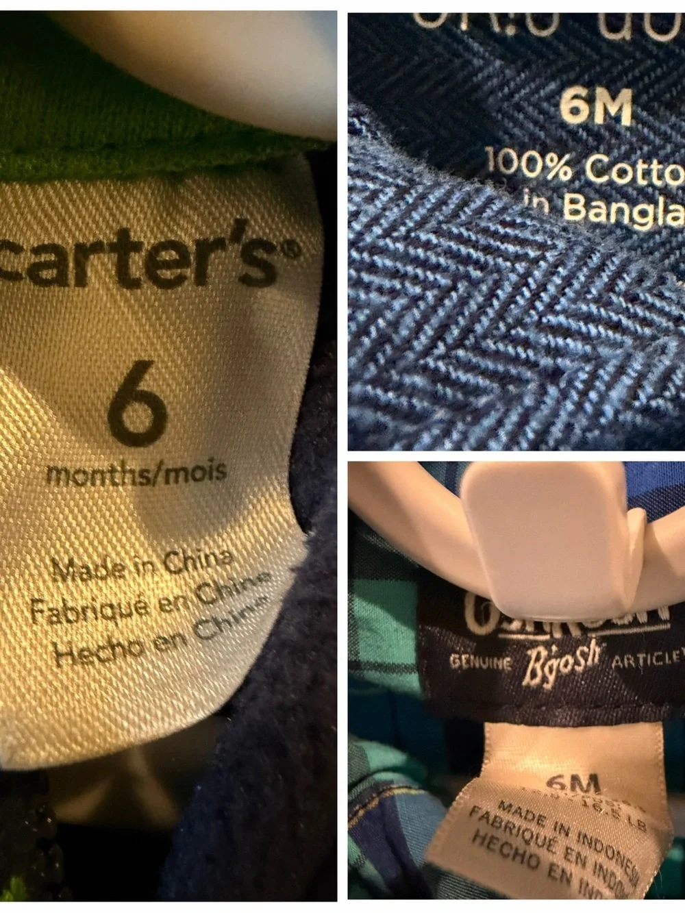 OshKosh B Gosh /Okie Dokie/Carter's Toddler Boys Hoodie and Plaid Shirts Bundle